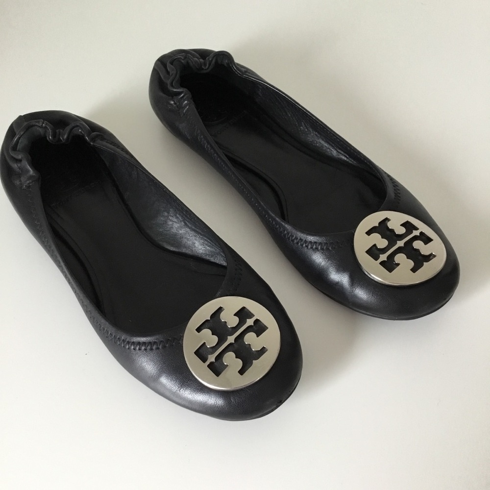 Tory Burch Black Ballet Flats